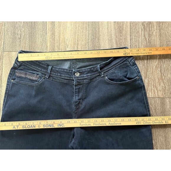 LEVI'S MID RISE SKINNY WOMENS PLUS SIZE 16W DENIM DARK WASH BLUE JEANS STRETCH - Picture 6 of 10